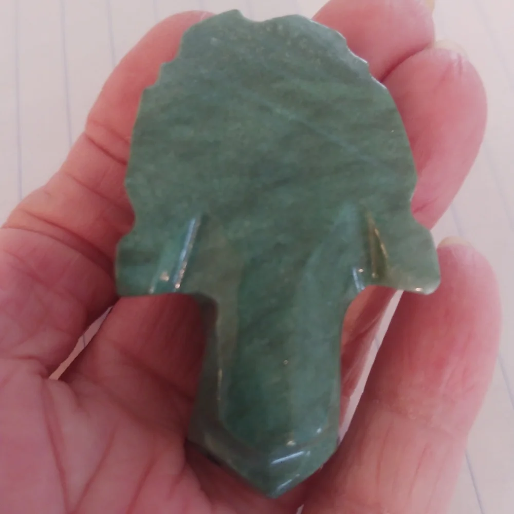 Jade Green Stone Frog Figurine